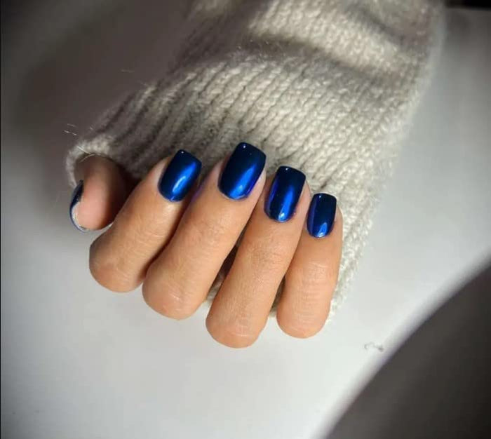 Aurora Sapphire Semi-Cured Gel Nail Set