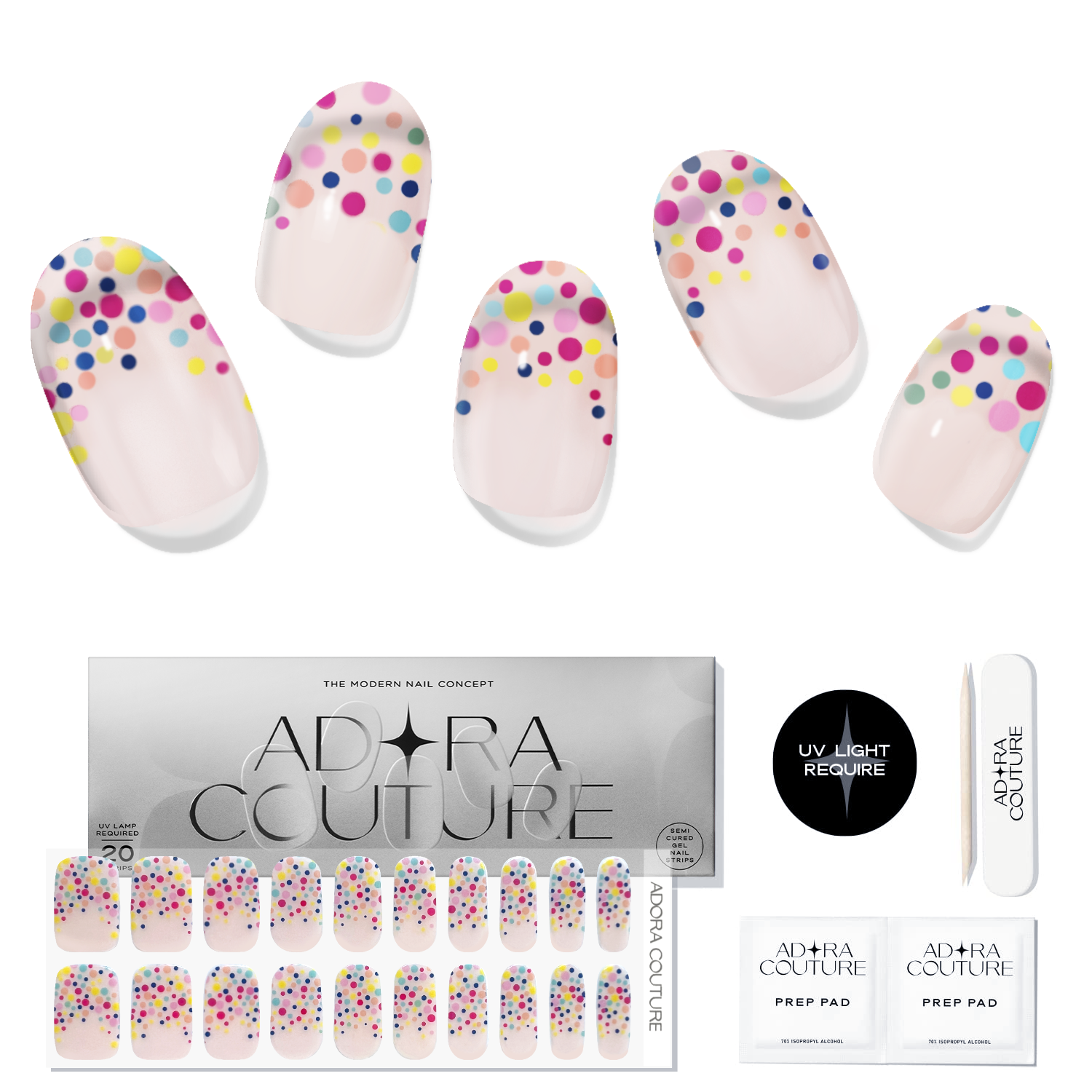 Sprinkles Semi-Cured Gel Nail Set