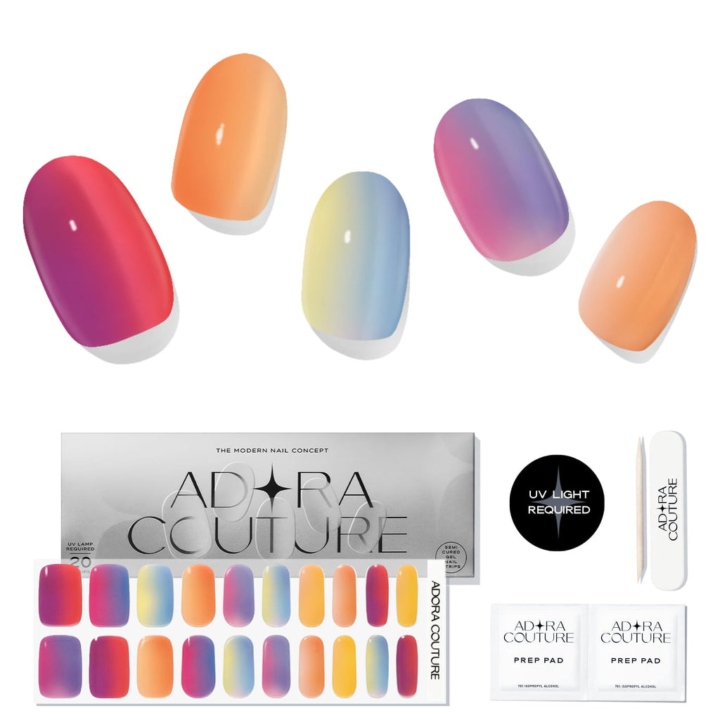 Aurora Scales Semi-Cured Gel Nail Set
