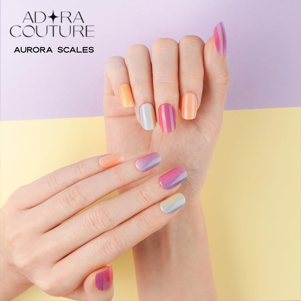 Aurora Scales Semi-Cured Gel Nail Set