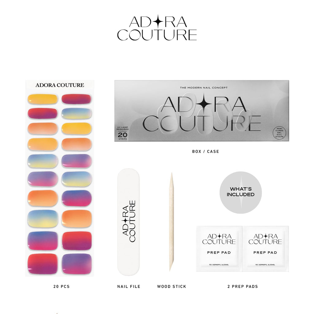 Aurora Scales Semi-Cured Gel Nail Set