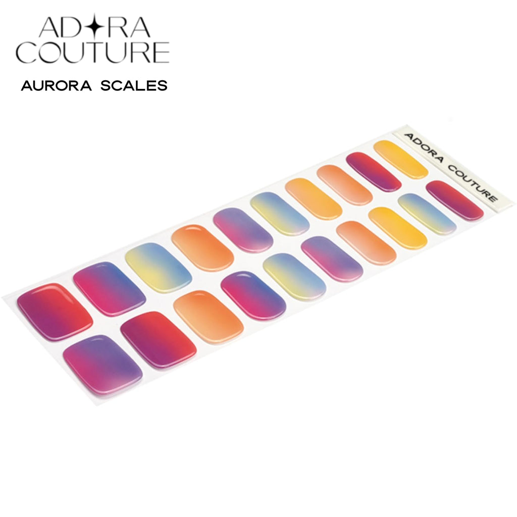 Aurora Scales Semi-Cured Gel Nail Set