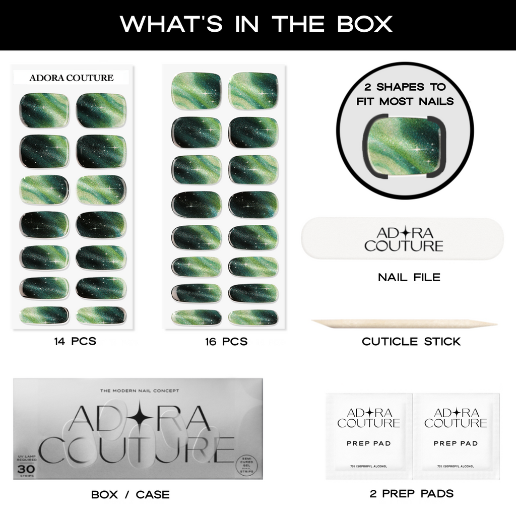 Velvet Pine Semi-Cured Gel Nail Set