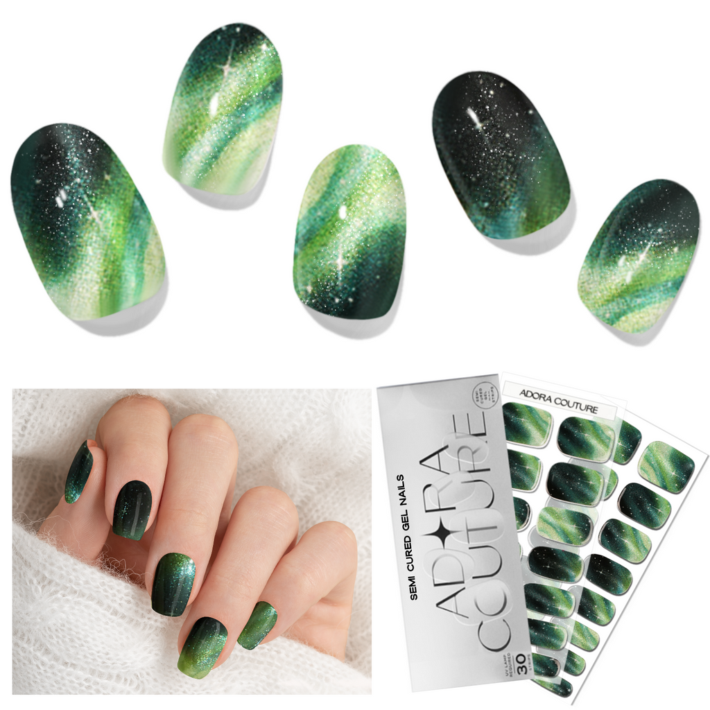 Velvet Pine Semi-Cured Gel Nail Set