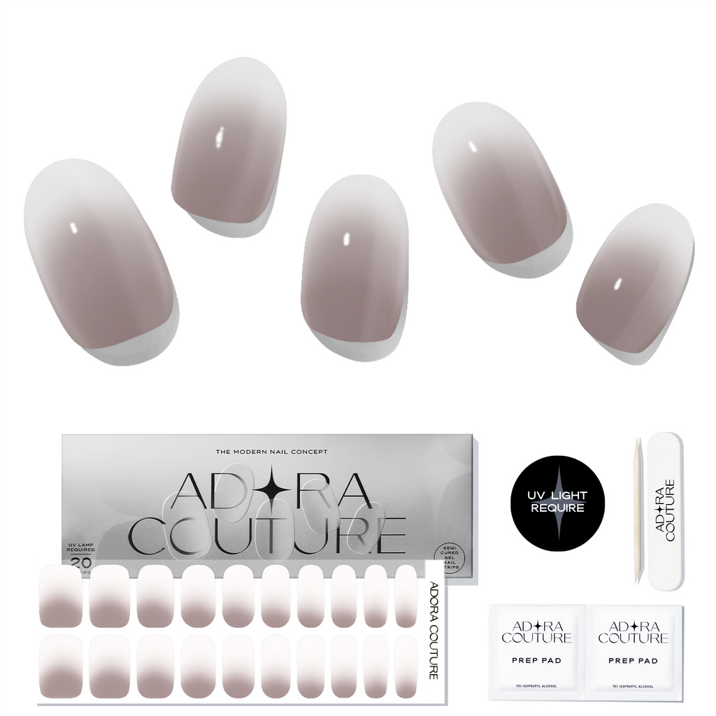 Cocoa Semi-Cured Gel Nail Set