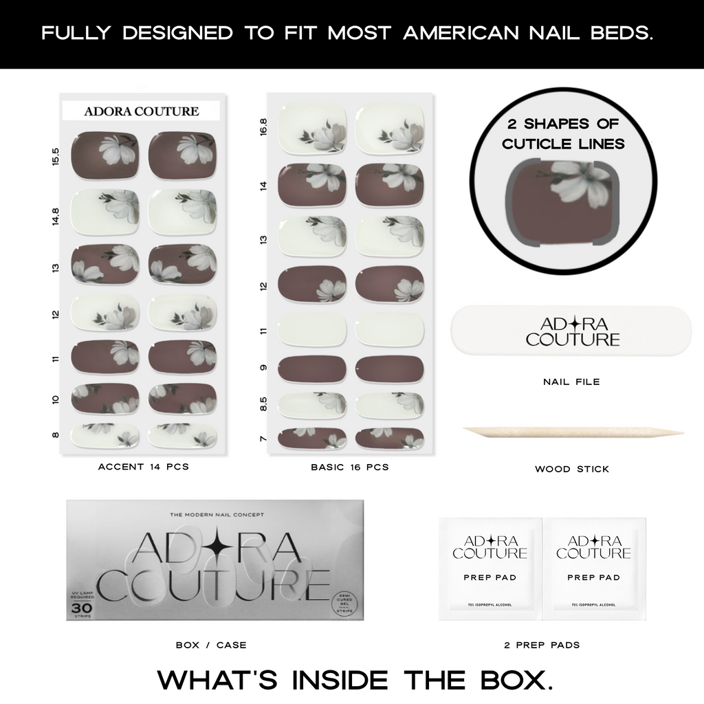 Magnolia Semi-Cured Gel Nail Set