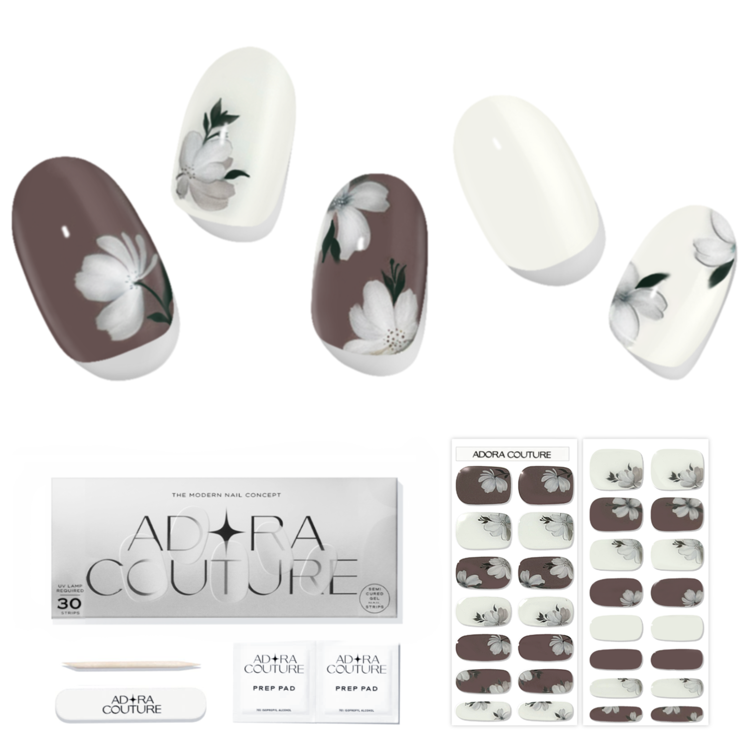 Magnolia Semi-Cured Gel Nail Set