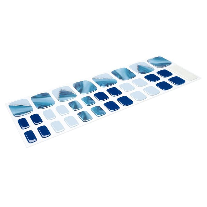 Blue Ocean Pedicure Gel Nail Strips
