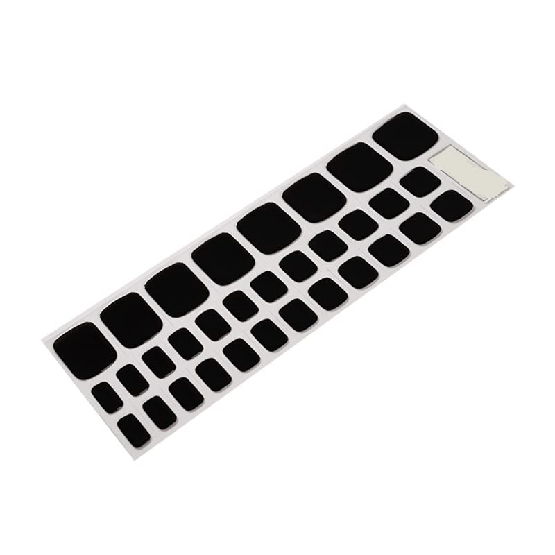 Black Pedicure Gel Nail Strips