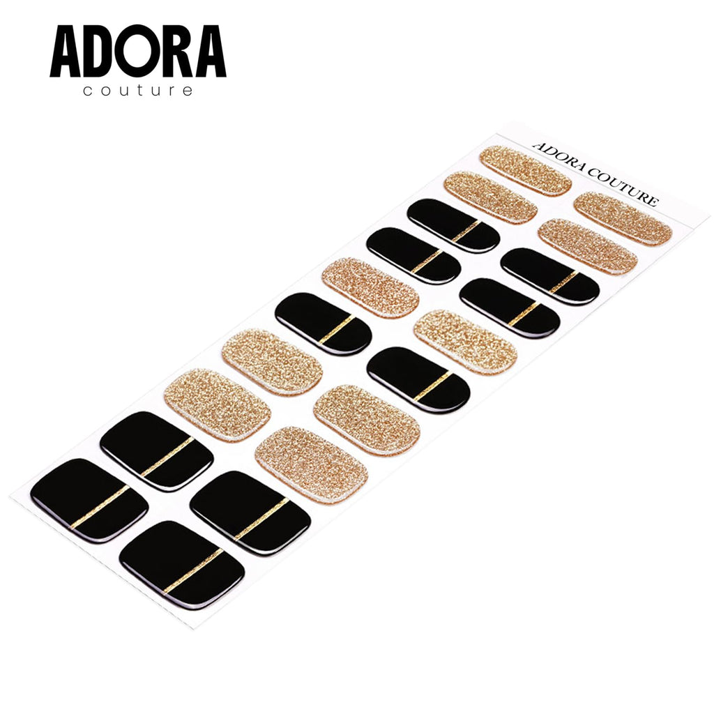 Black Tie Semi-Cured Gel Nail Set