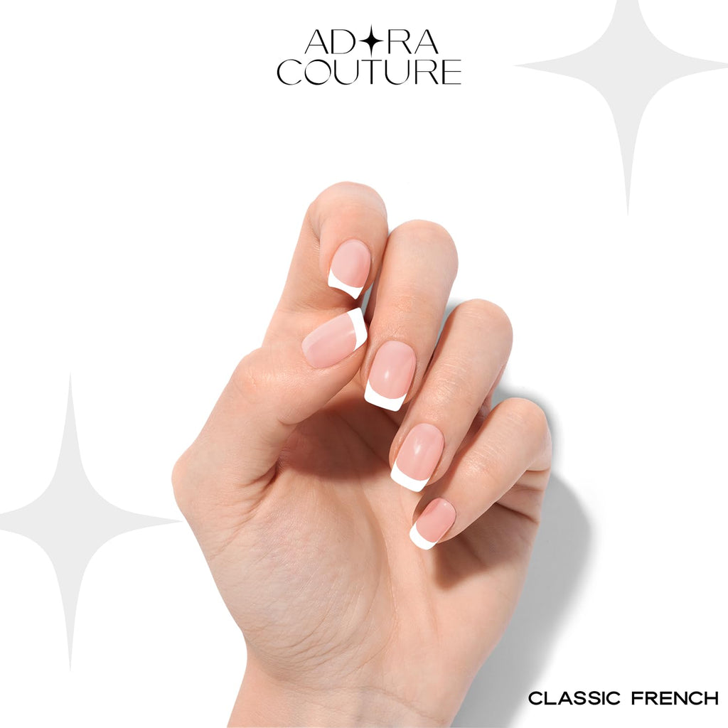 Classic French Semi-Cured Gel Nail Set