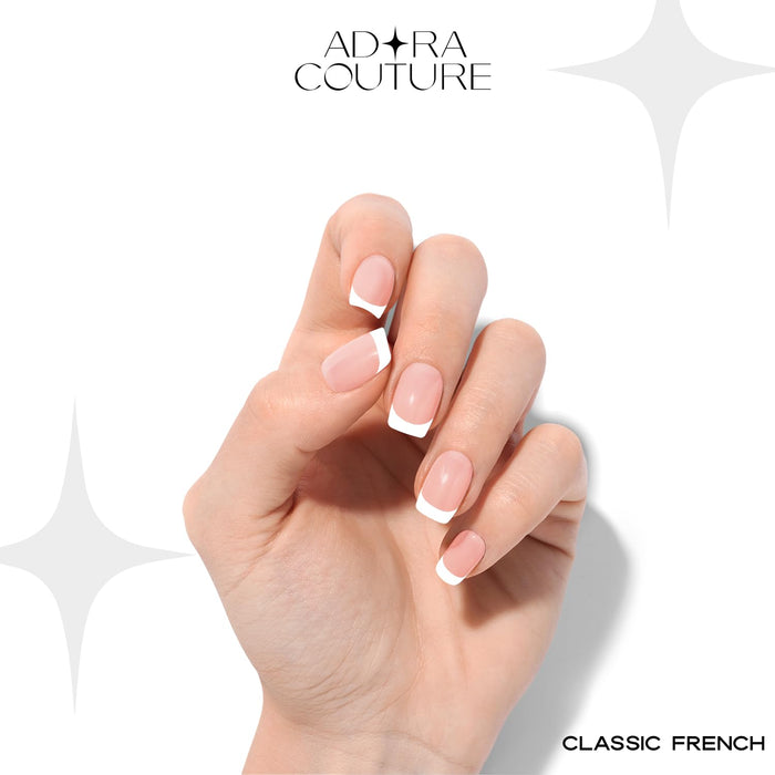 Classic French Semi-Cured Gel Nail Set