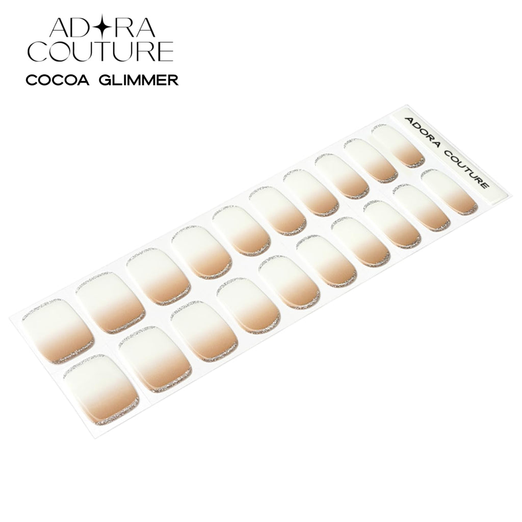 Cocoa Glimmer Semi-Cured Gel Nail Set