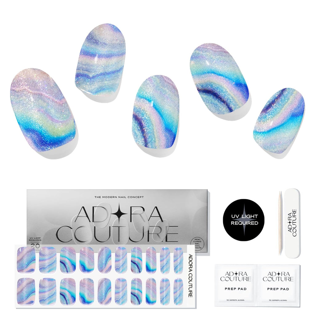 Celestial Seas Semi-Cured Gel Nail Set