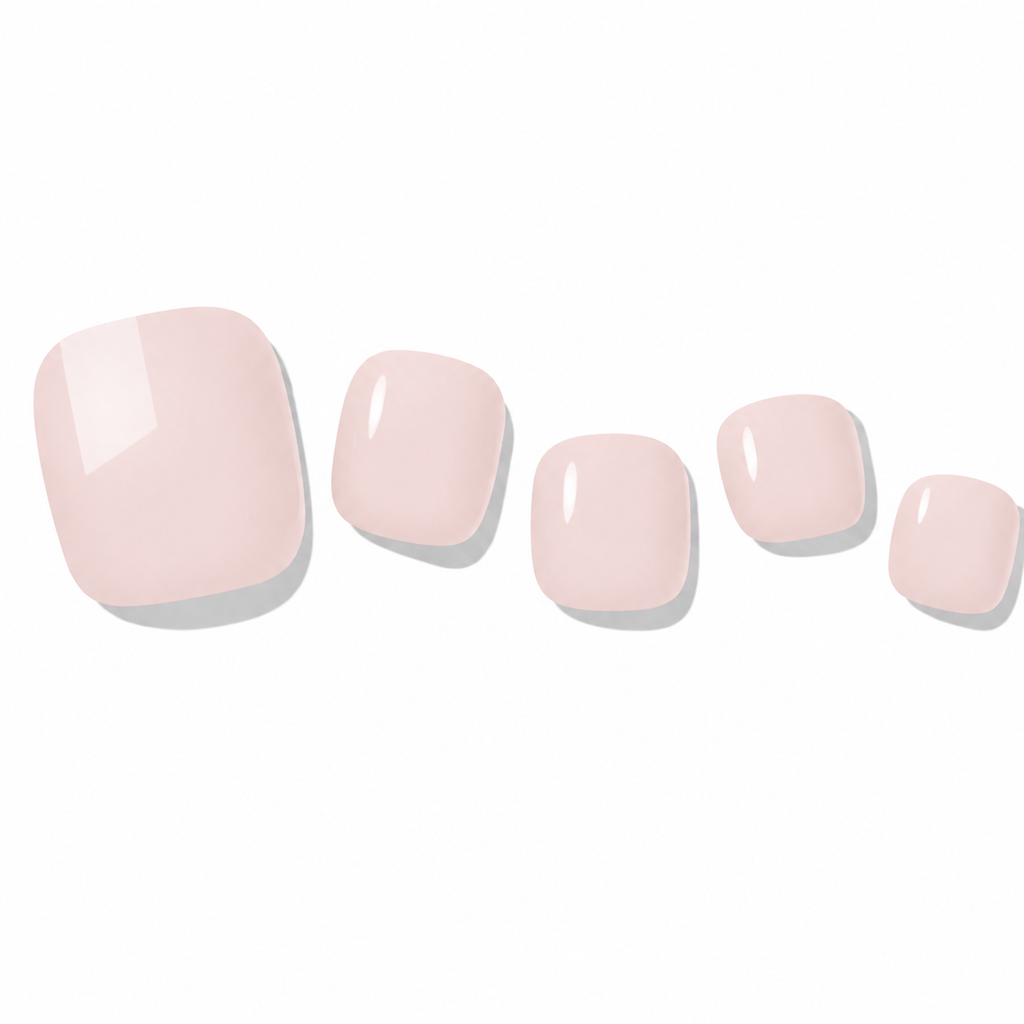 Pink Pedicure Gel Nail Strips