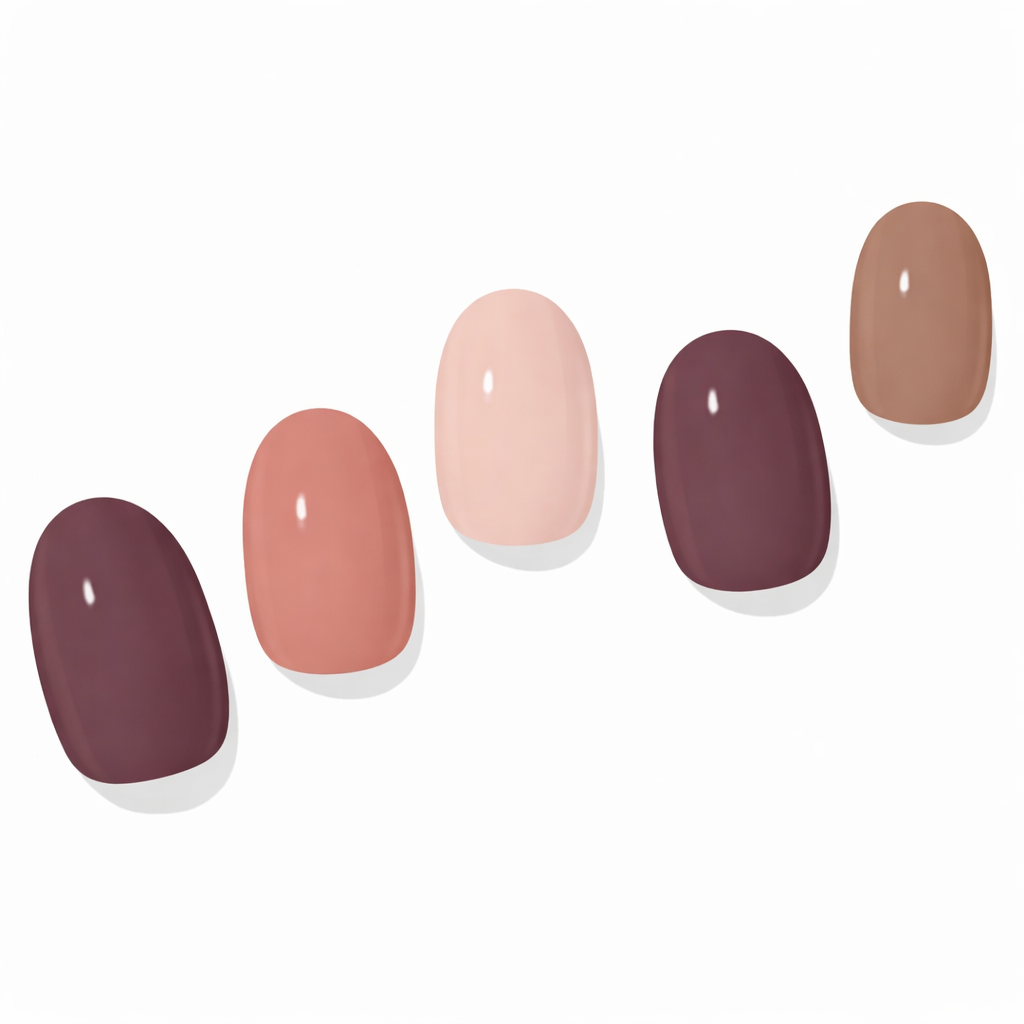 Mixed Earth Semi-Cured Gel Nail Set
