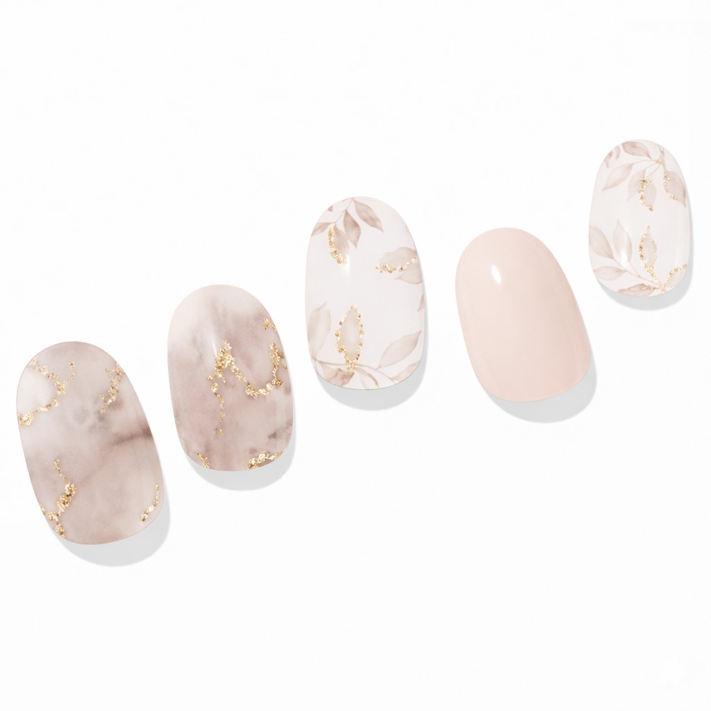 Mocha Meadow Semi-Cured Gel Nail Set