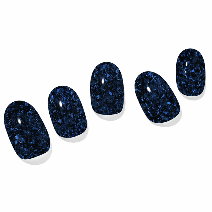 Sapphire Glitz Semi-Cured Gel Nail Set
