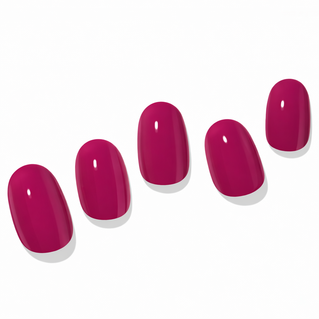 Fuschia Semi-Cured Gel Nail Set