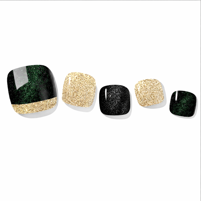 Noir Pedicure Gel Nail Strips
