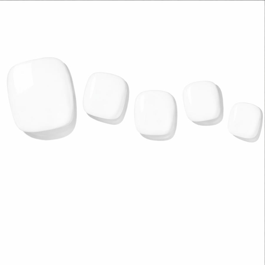 White Pedicure Gel Nail Strips