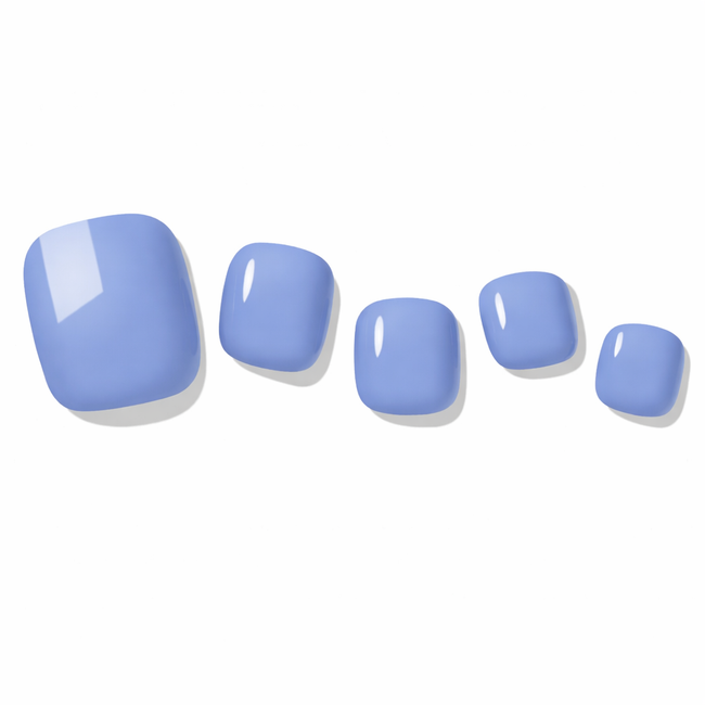 Sky Blue Pedicure Gel Nail Strips