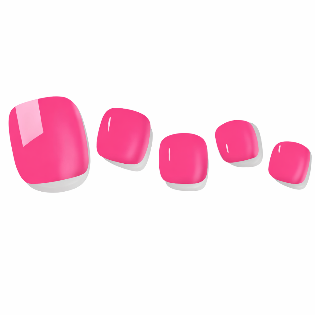 Pink Pop Pedicure Gel Nail Strips