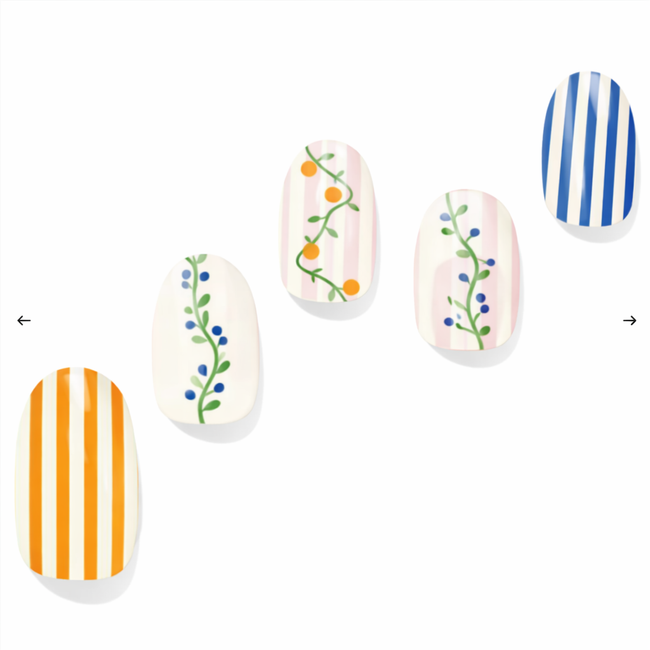 Citrus Garden Semi-Cured Gel Nail Set
