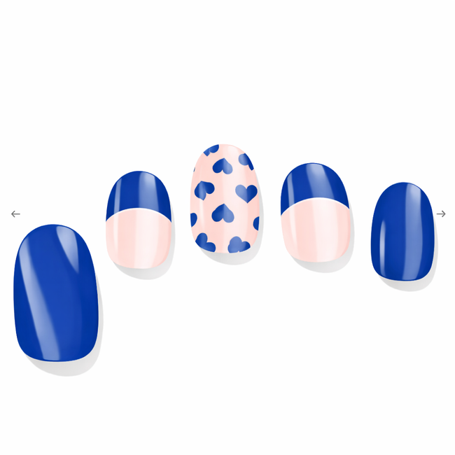Cobalt Canvas Semi-Cured Gel Nail Set