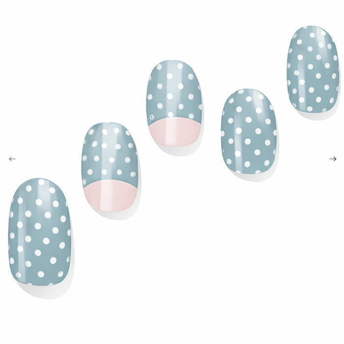 Dotted Mist Semi-Cured Gel Nail Set
