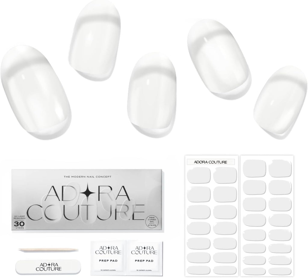 Strong Clear Semi-Cured Gel Nail Set