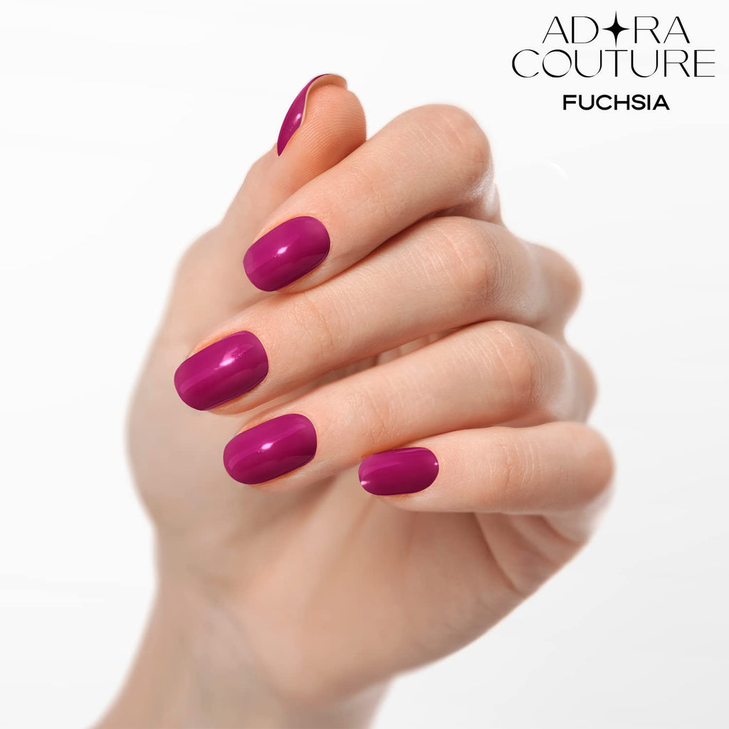 Fuschia Semi-Cured Gel Nail Set