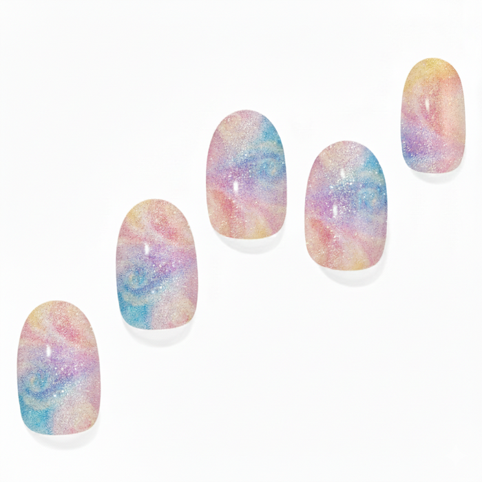 Holographic Pearl Semi-Cured Gel Nail Set