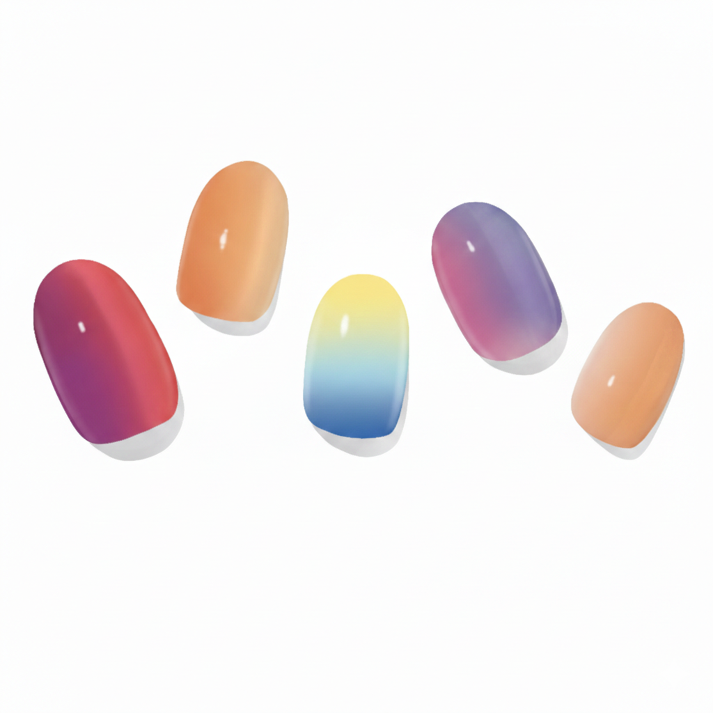Aurora Scales Semi-Cured Gel Nail Set