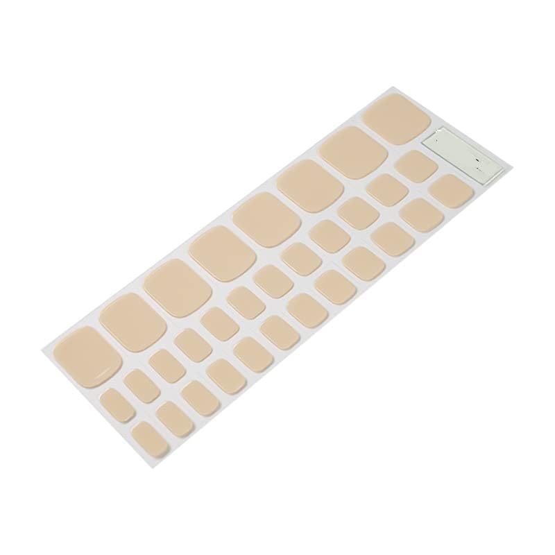 Light Brown Pedicure Gel Nail Strips