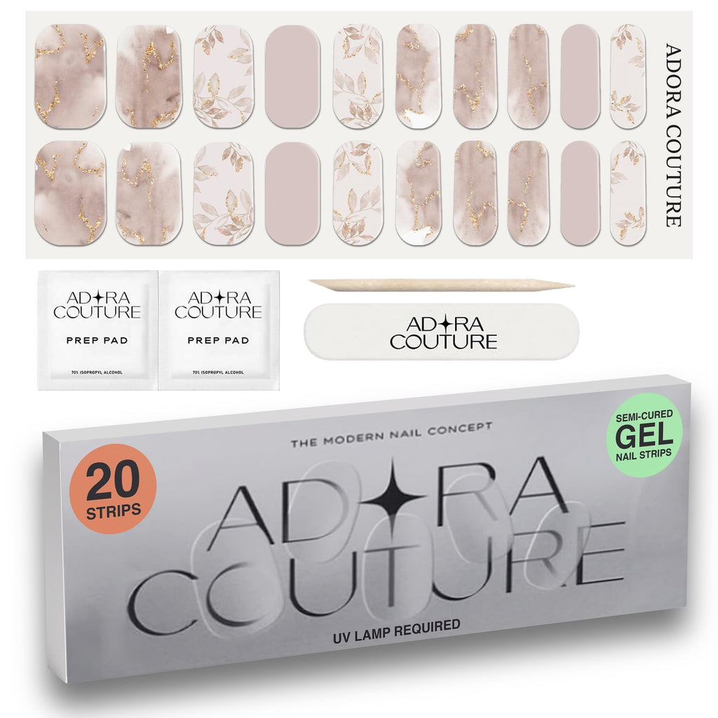 Mocha Meadow Semi-Cured Gel Nail Set
