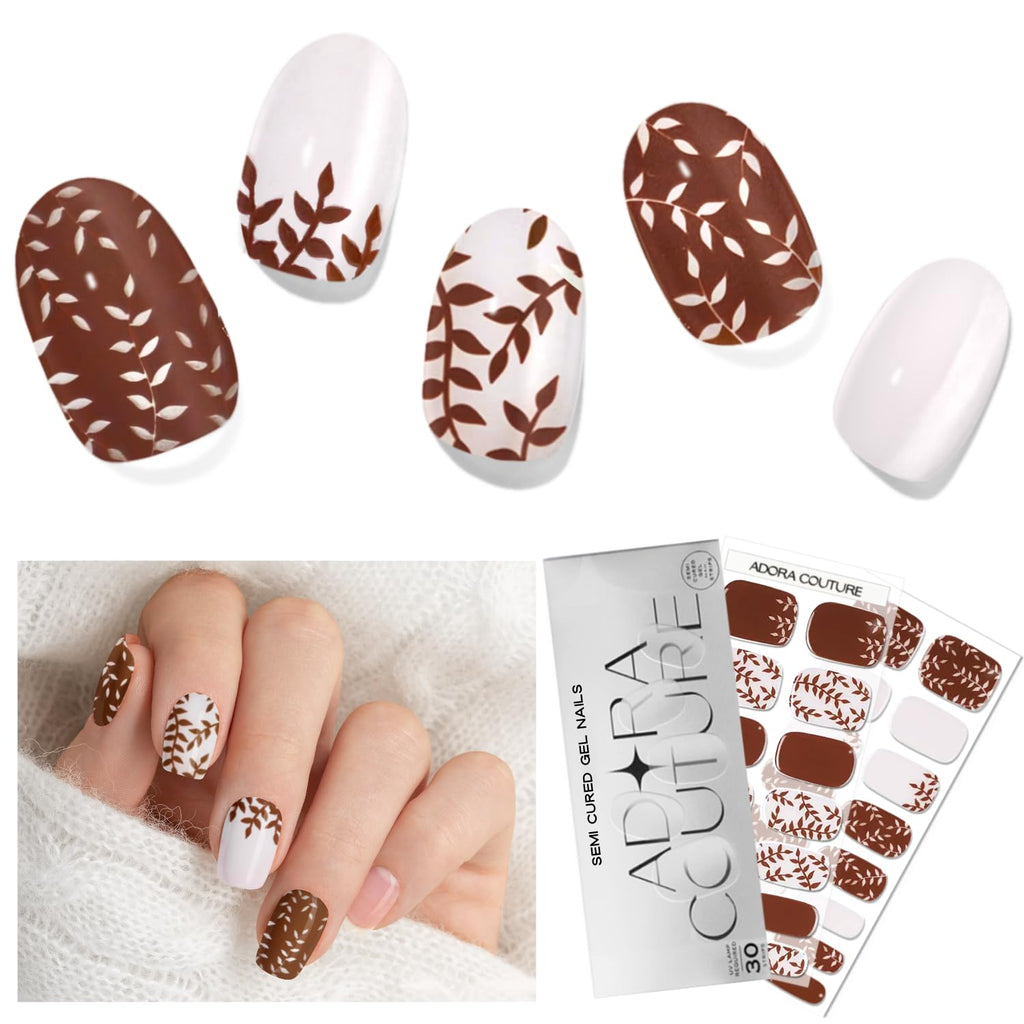 Mocha Mousse Semi-Cured Gel Nail Set