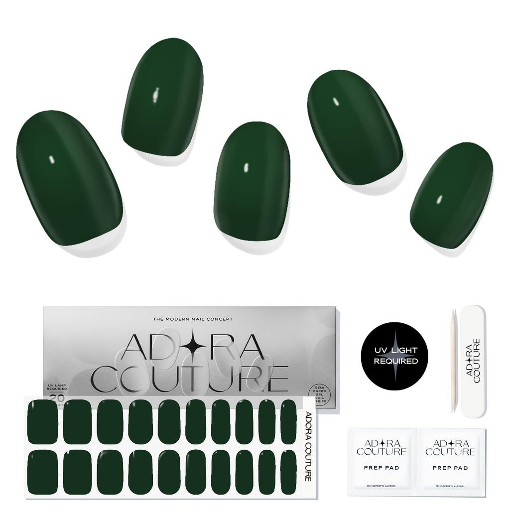 Midnight Moss Semi-Cured Gel Nail Set