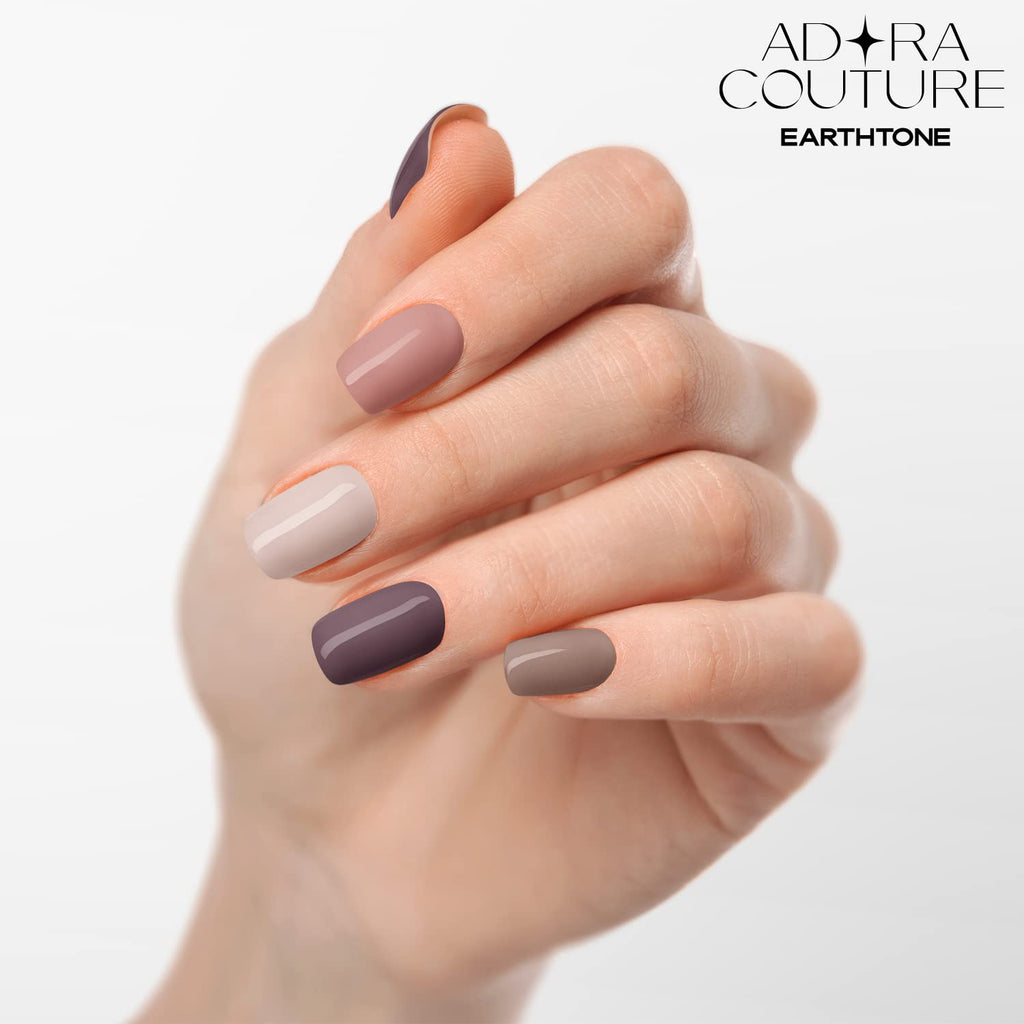 Mixed Earth Semi-Cured Gel Nail Set