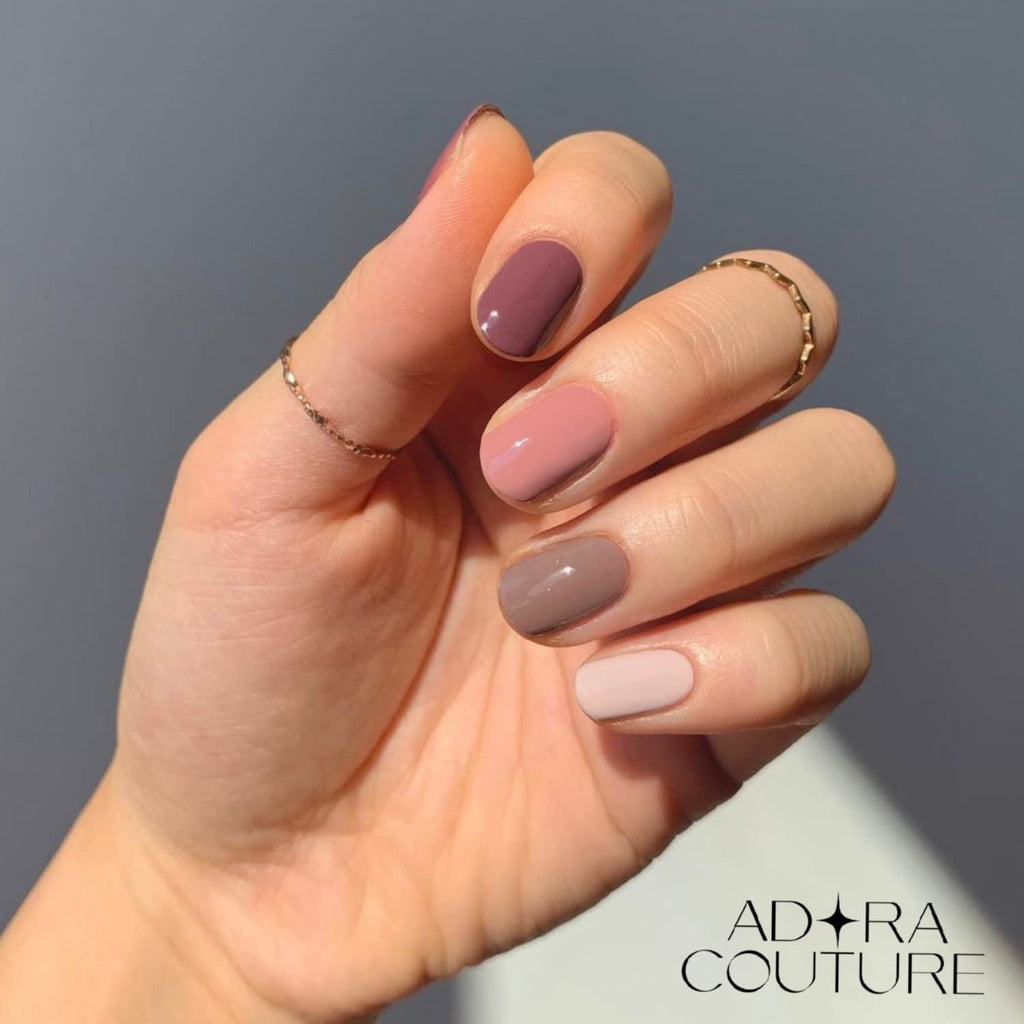 Mixed Earth Semi-Cured Gel Nail Set