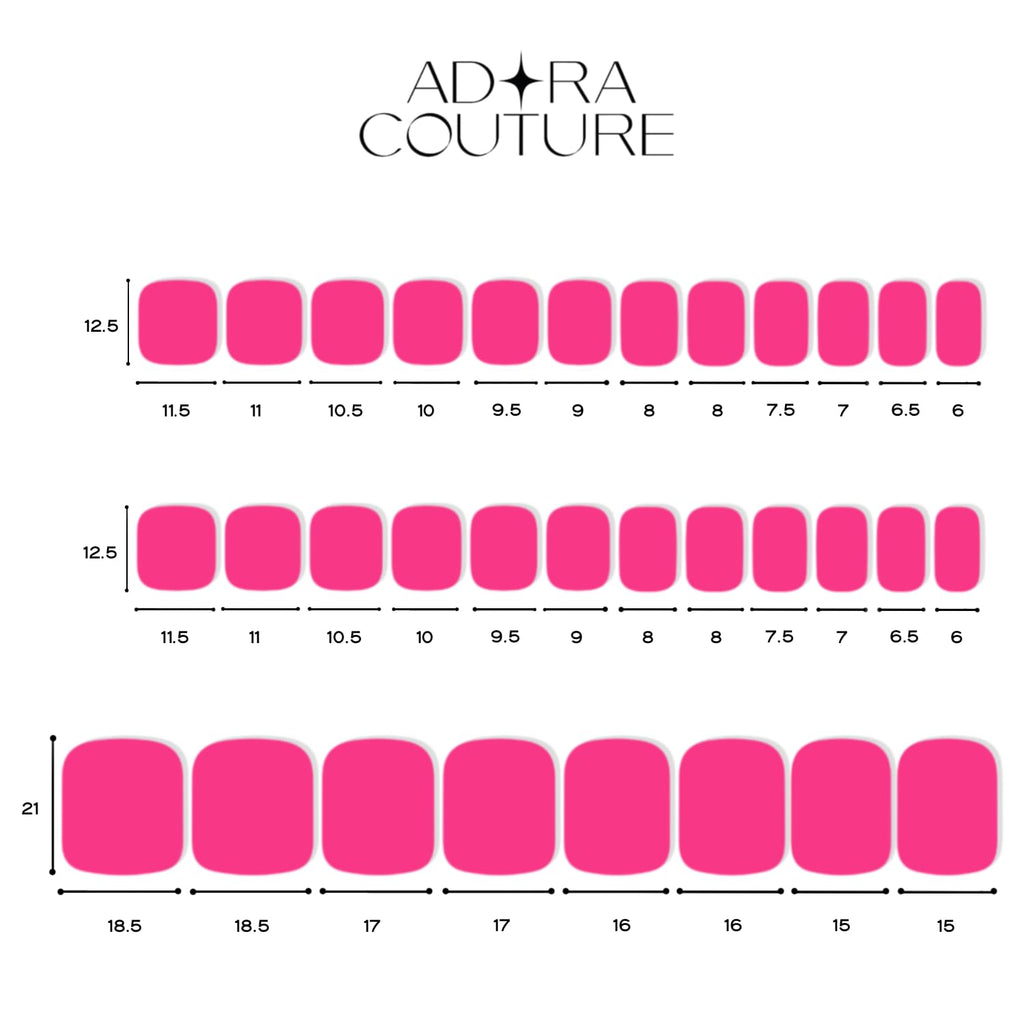 Pink Pop Pedicure Gel Nail Strips