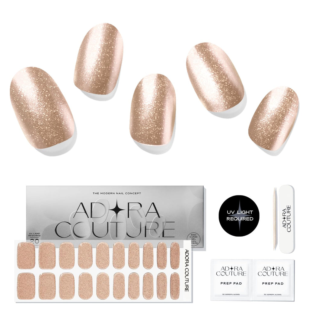 Rose Radiance Semi-Cured Gel Nail Set