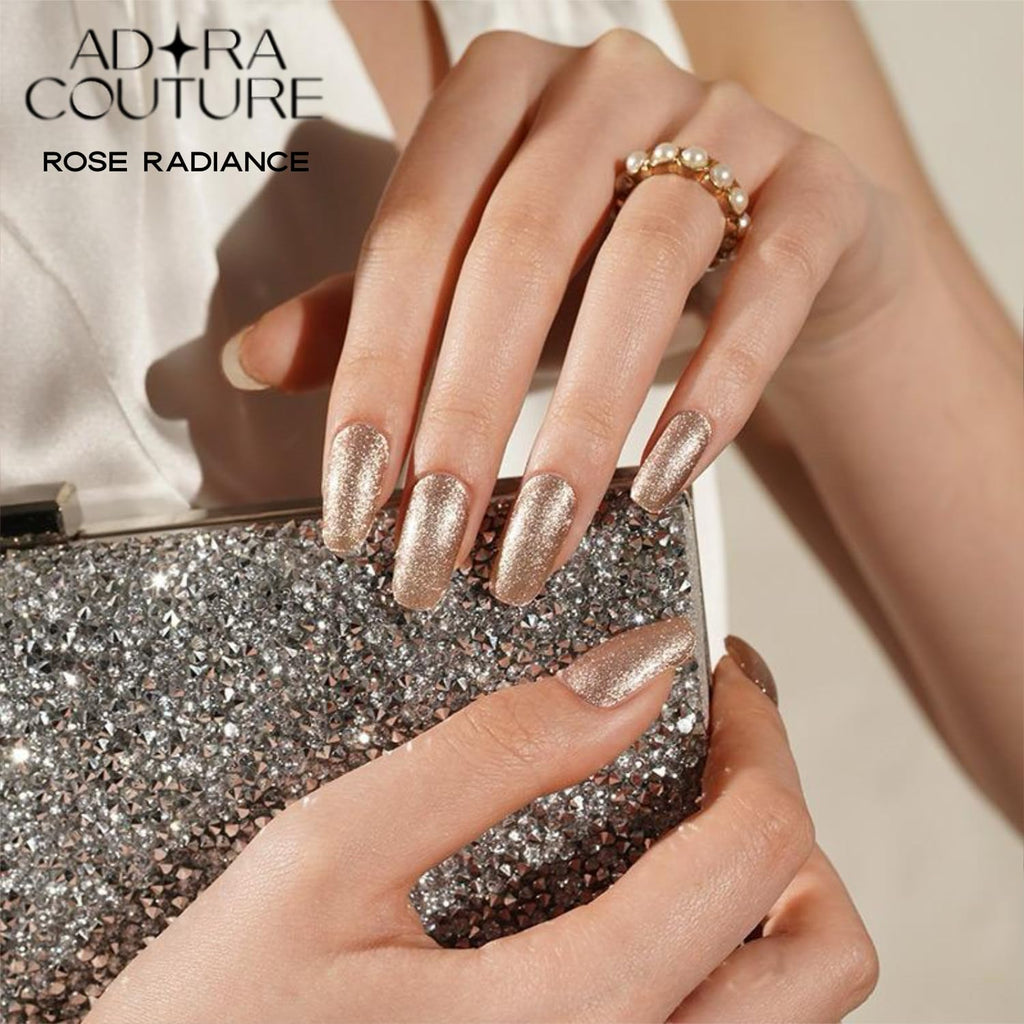 Rose Radiance Semi-Cured Gel Nail Set