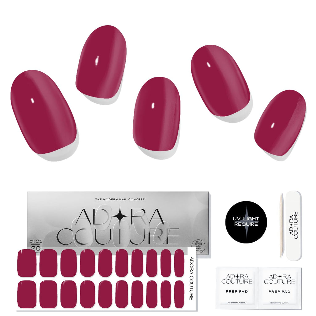 Red Cherry Semi-Cured Gel Nail Set