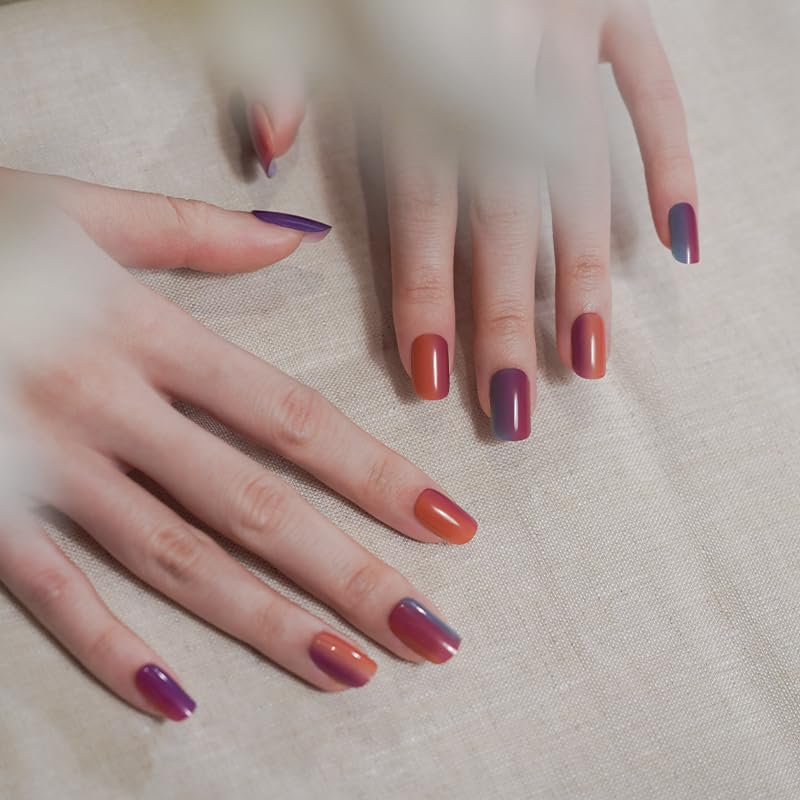 Tie Dye Semi-Cured Gel Nail Set