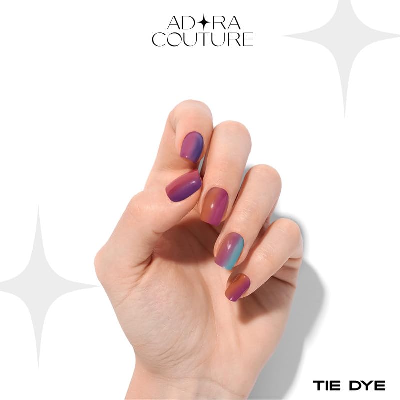 Tie Dye Semi-Cured Gel Nail Set