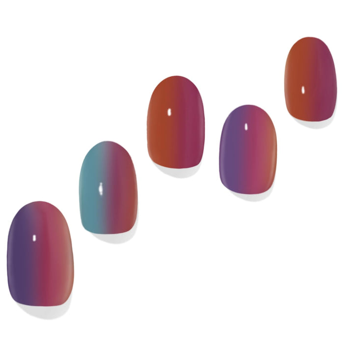 Tie Dye Semi-Cured Gel Nail Set