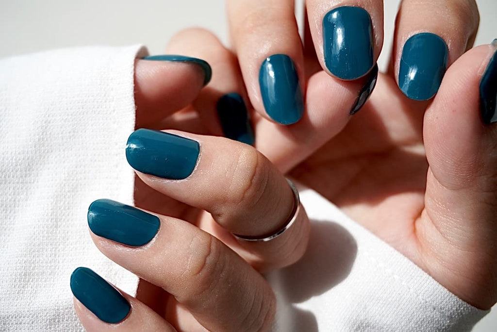 True Blue Semi-Cured Gel Nail Set
