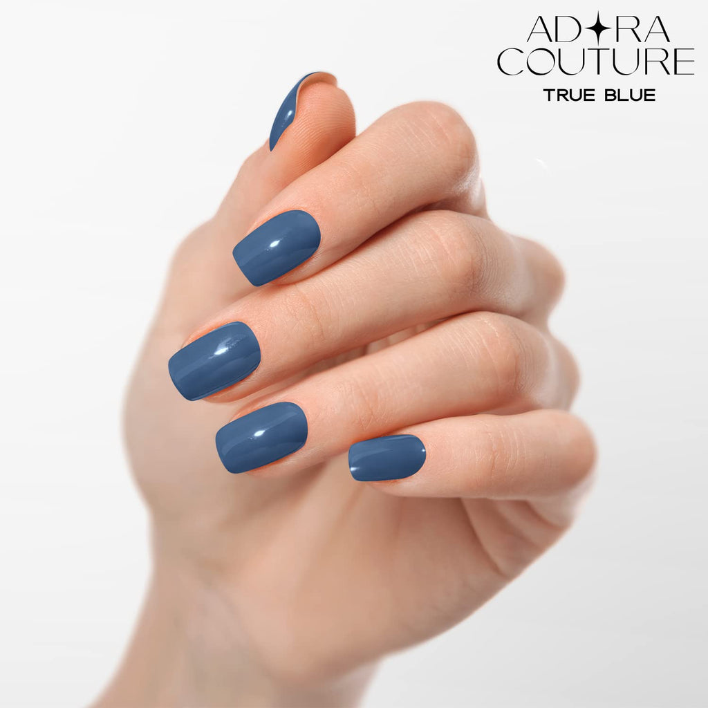 True Blue Semi-Cured Gel Nail Set
