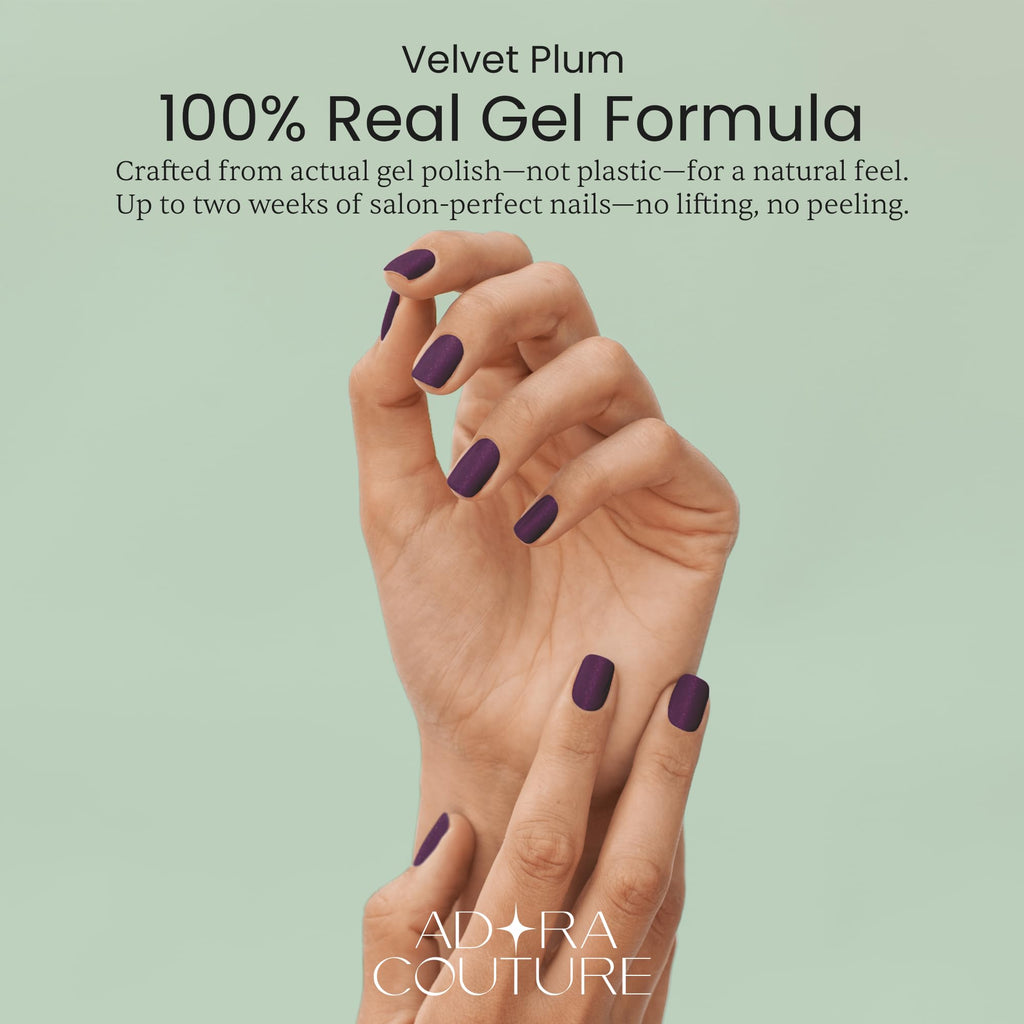 Velvet Plum Semi-Cured Gel Nail Set